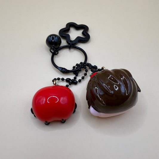 Adorable Caleb Keychain & Red Apple Charm | Love and Deepspace