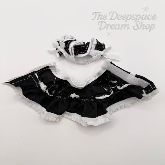 [For 10/15 cm Doll] Maid Outfit Doll Clothes